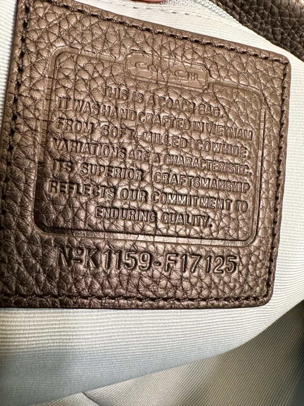 Coach authentic vintage